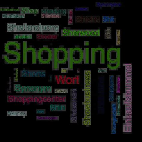 anderes wort für shoppen.